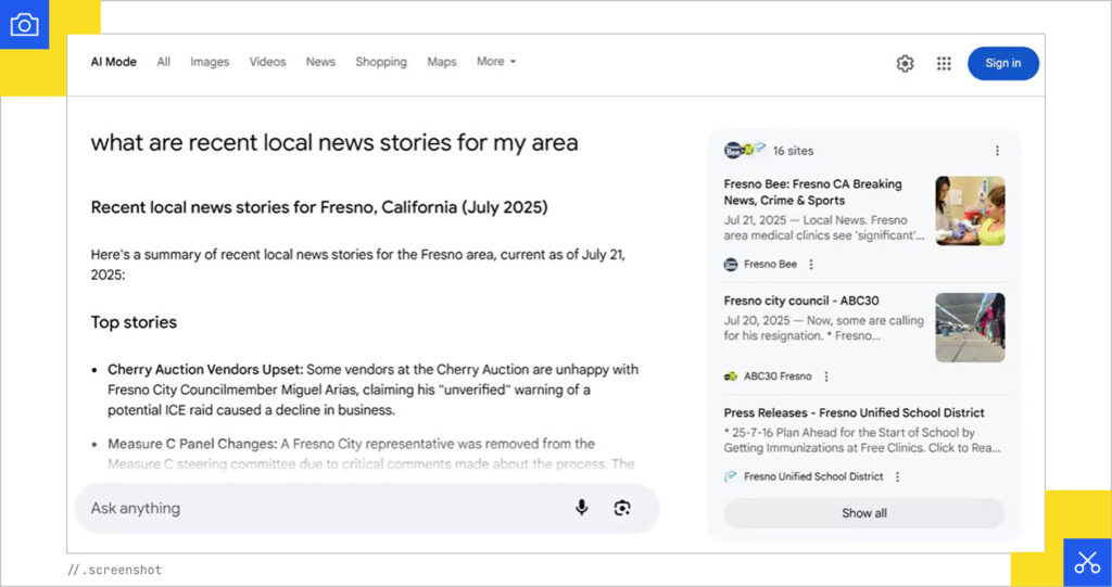 Local news for my area
