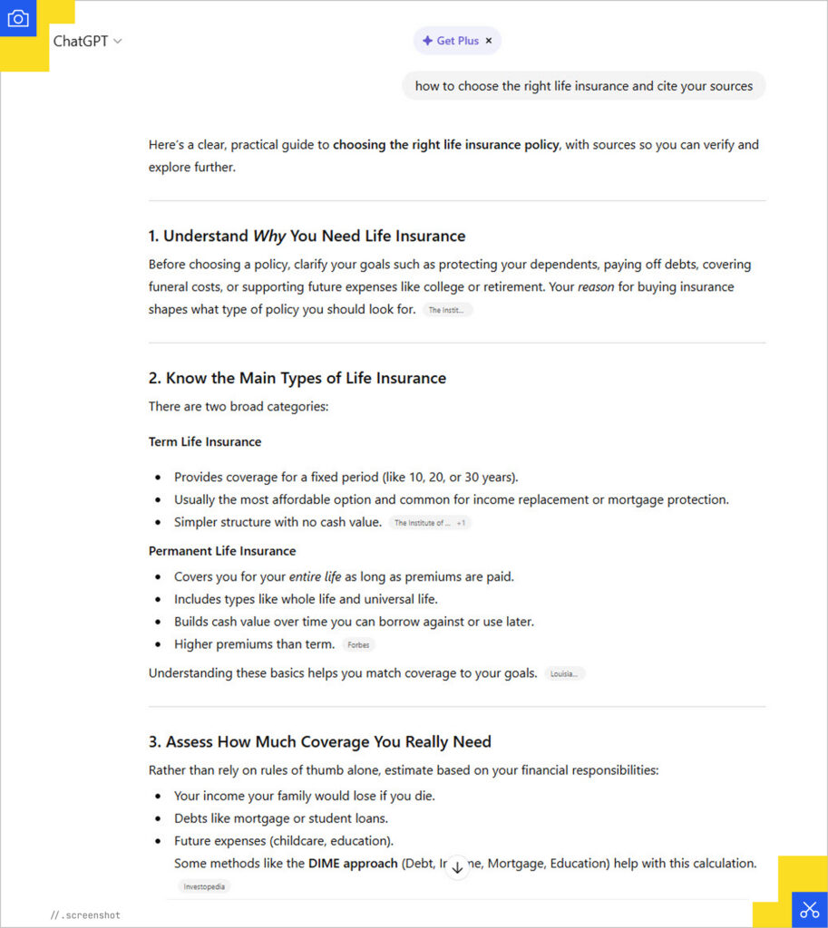 ChatGPT finance citations