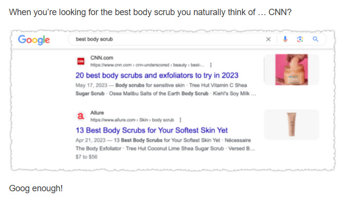 Goog Enough screen grab of CNN articles
