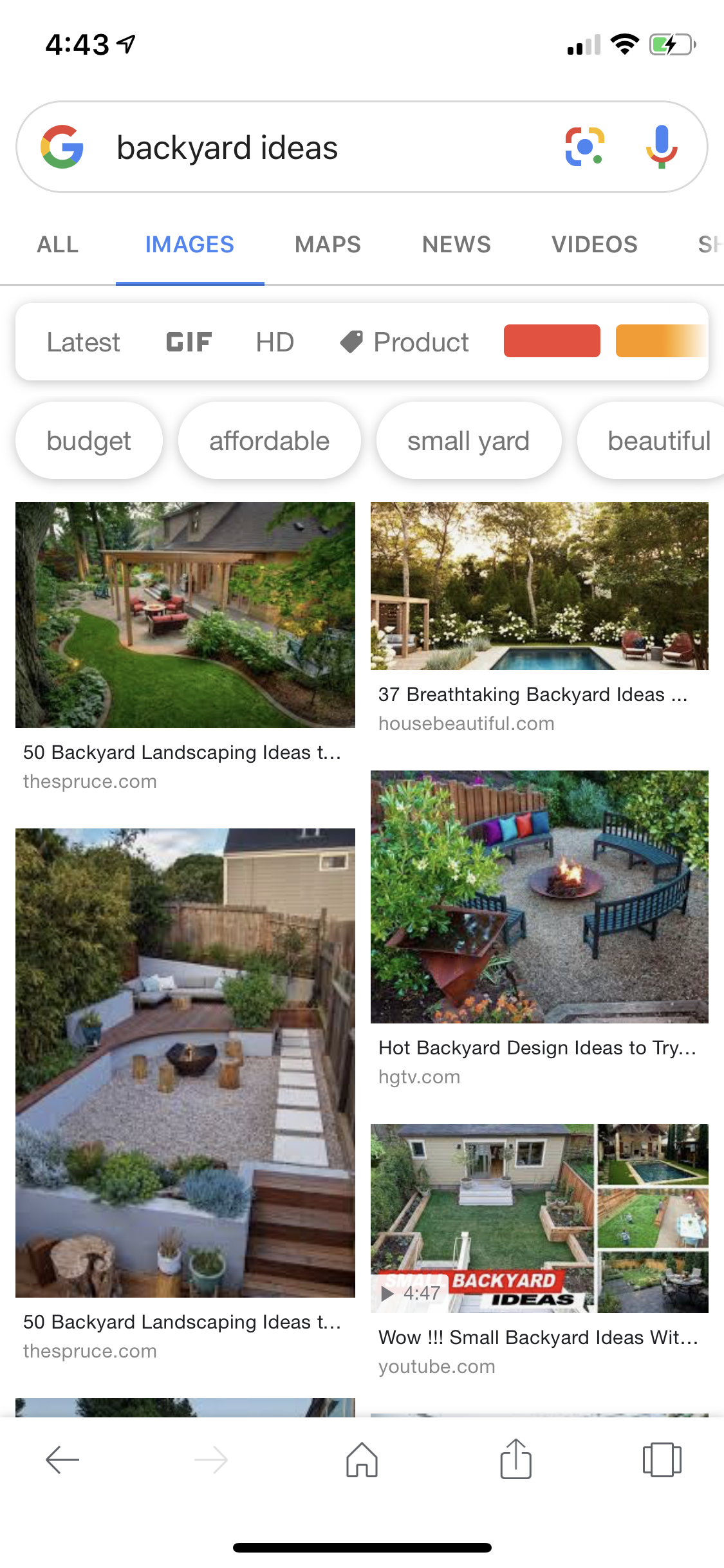 Google Image Search - Mobile