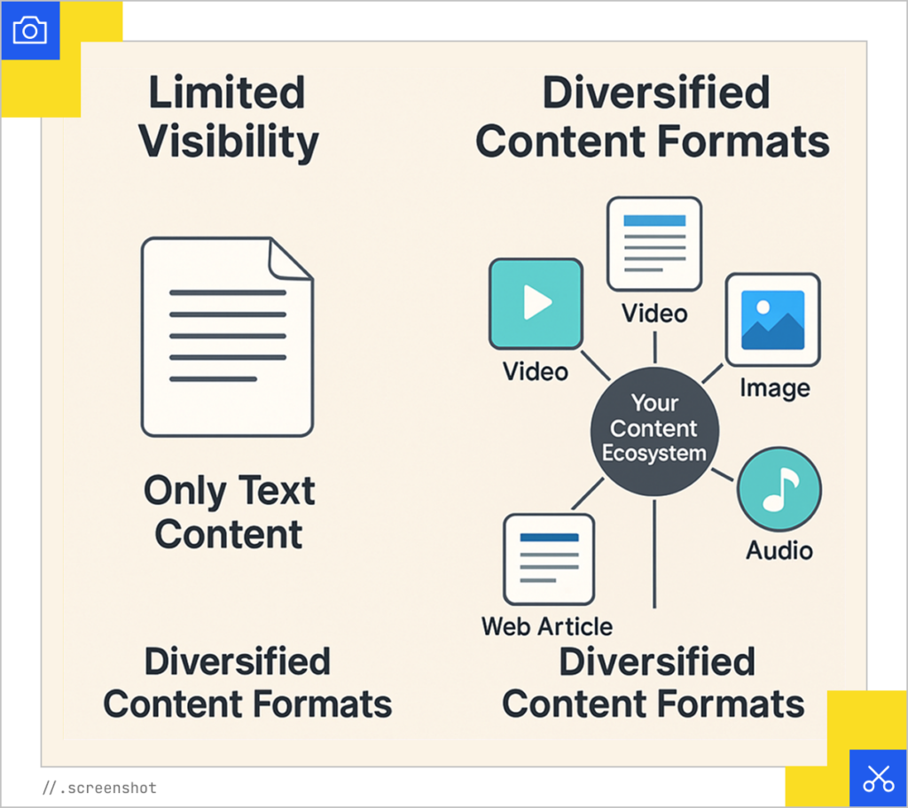Diversify your content formats